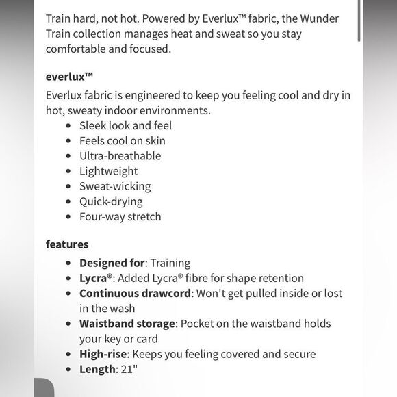 Lululemon Wunder Train High-Rise Crop 21"
True Navy 2 - Picture 3 of 12